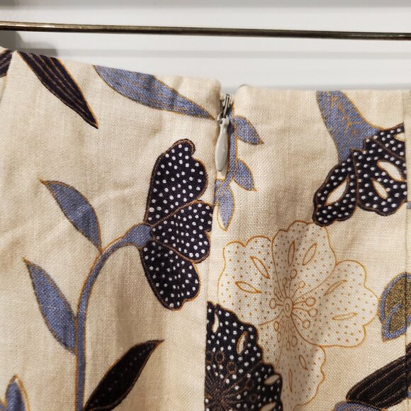 Liz Claiborne Collection Faux Wrap Linen Skirt Size 12 - Picture 4 of 9